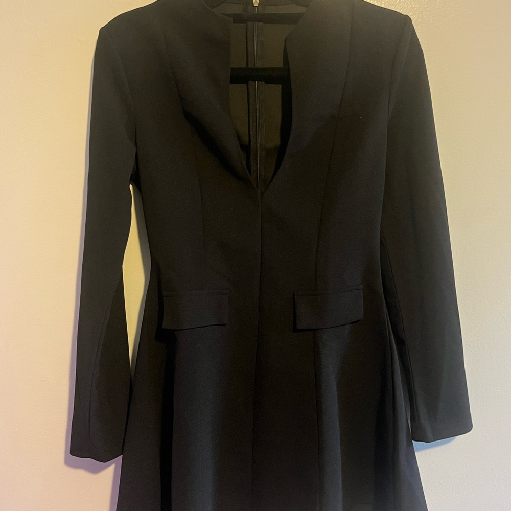 Black Midi Dress with Tailored Fit